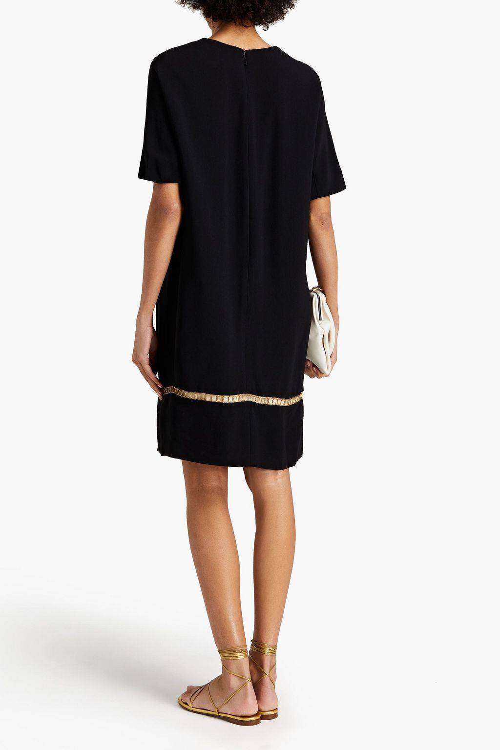 CHLOÉ Embellished crepe mini dress