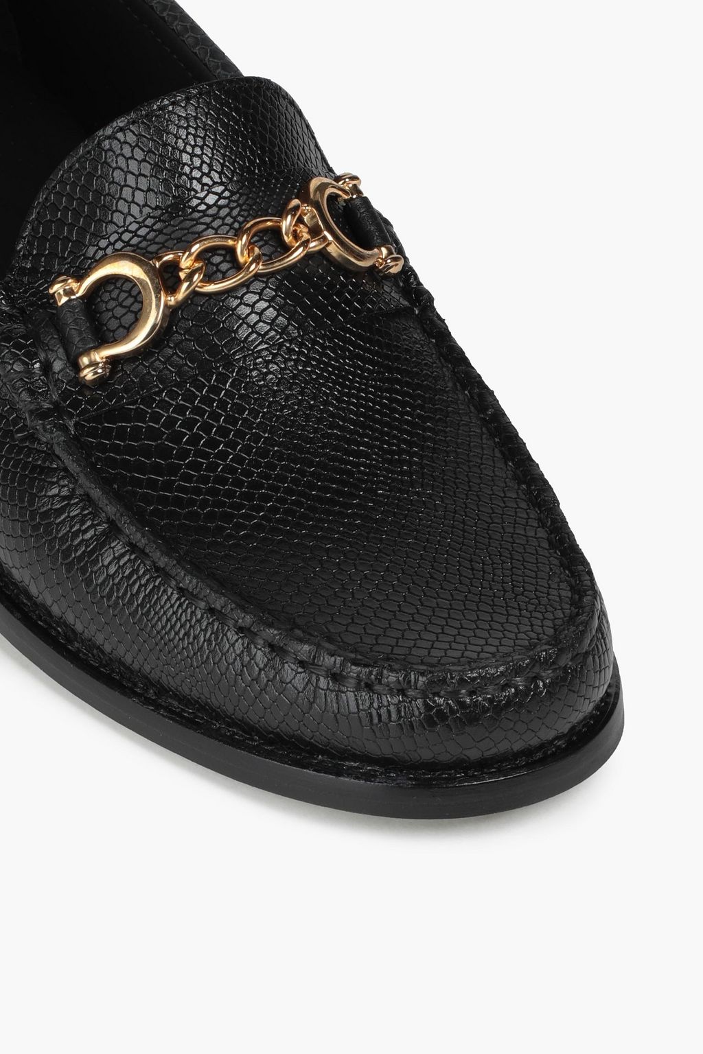 CLAUDIE PIERLOT Amalice snake-effect leather loafers