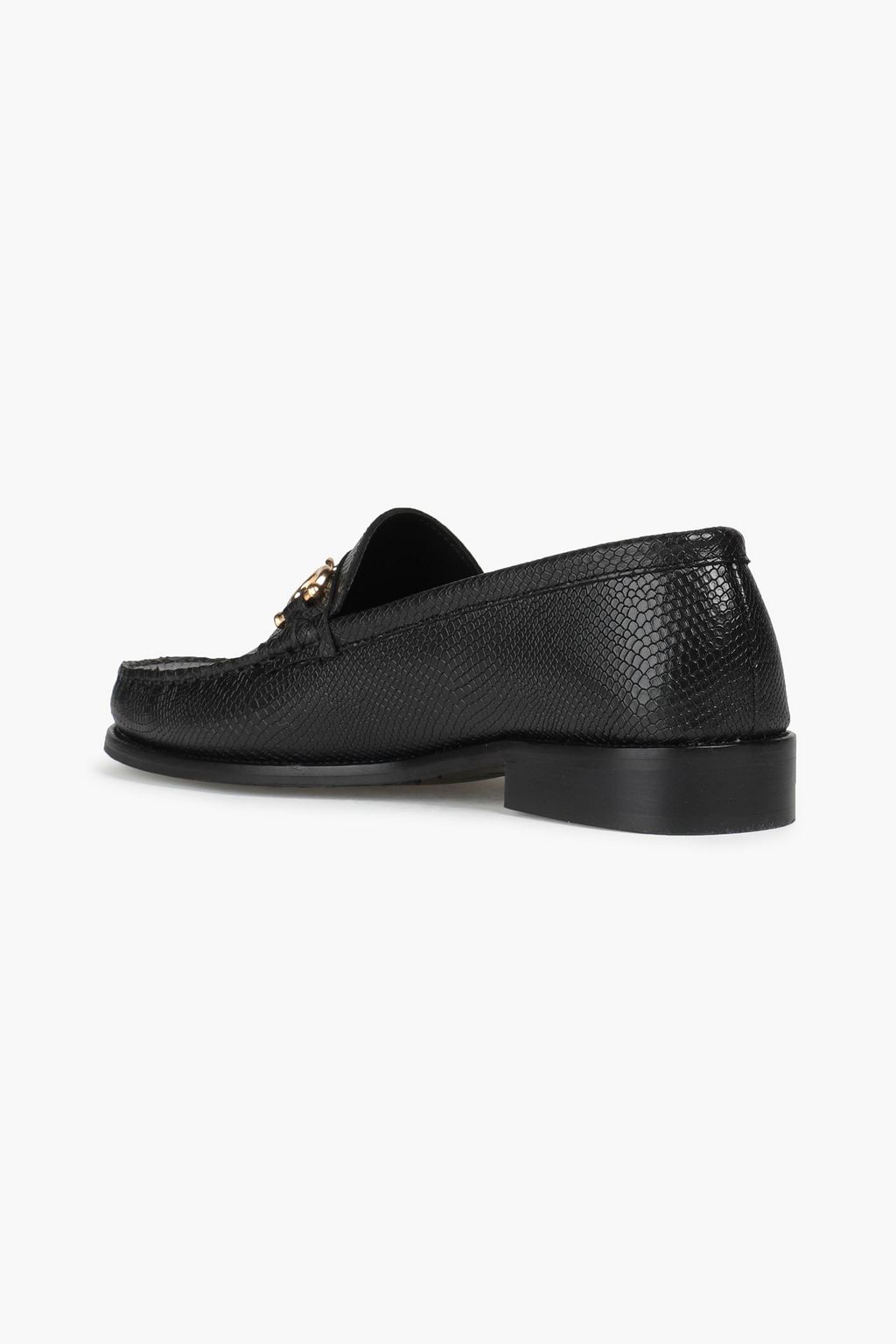 CLAUDIE PIERLOT Amalice snake-effect leather loafers