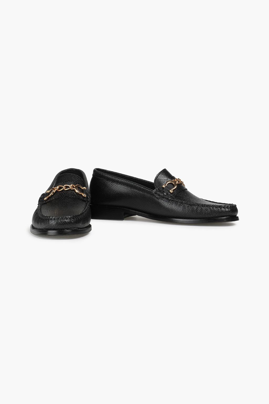 CLAUDIE PIERLOT Amalice snake-effect leather loafers