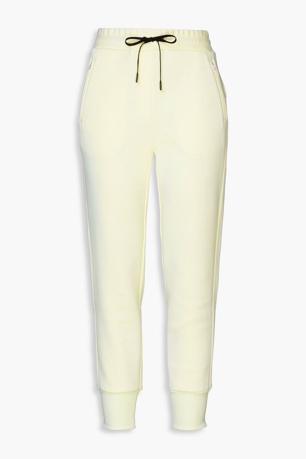 French cotton-blend terry track pants 