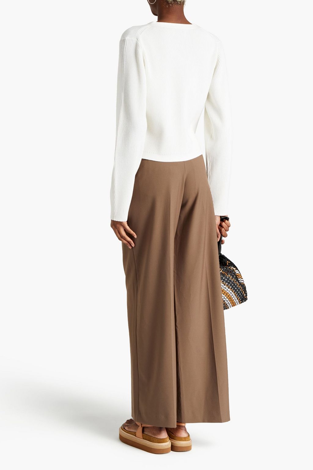 3.1 PHILLIP LIM Ribbed merino wool-blend cardigan