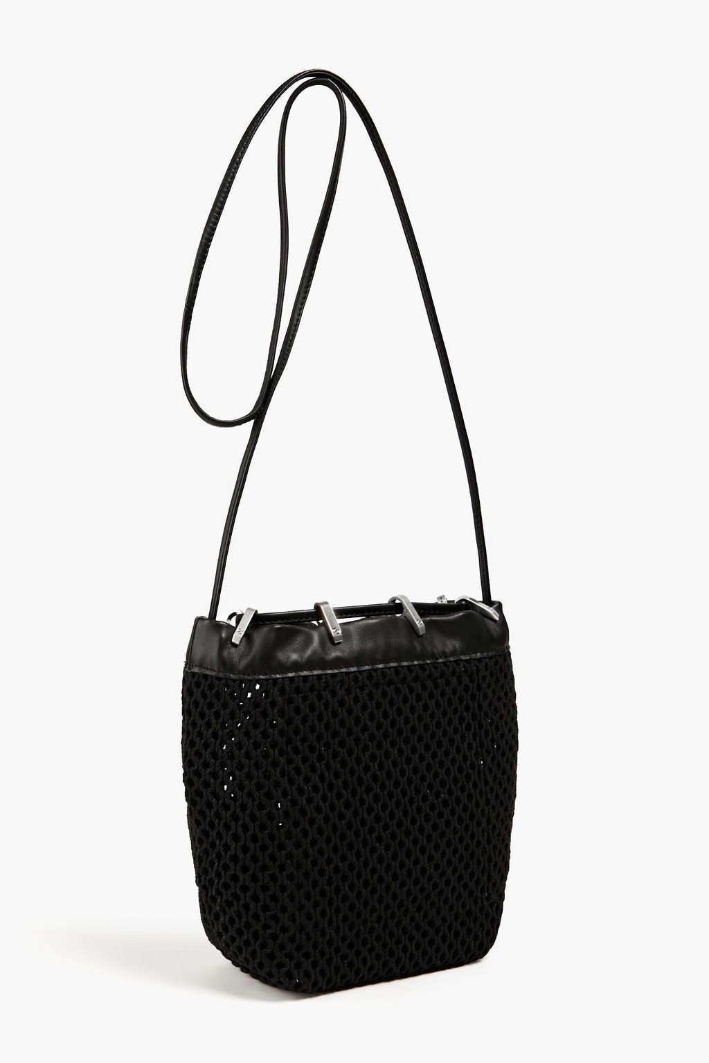RAG & BONE Dayton recycled cotton-blend macramé bucket bag