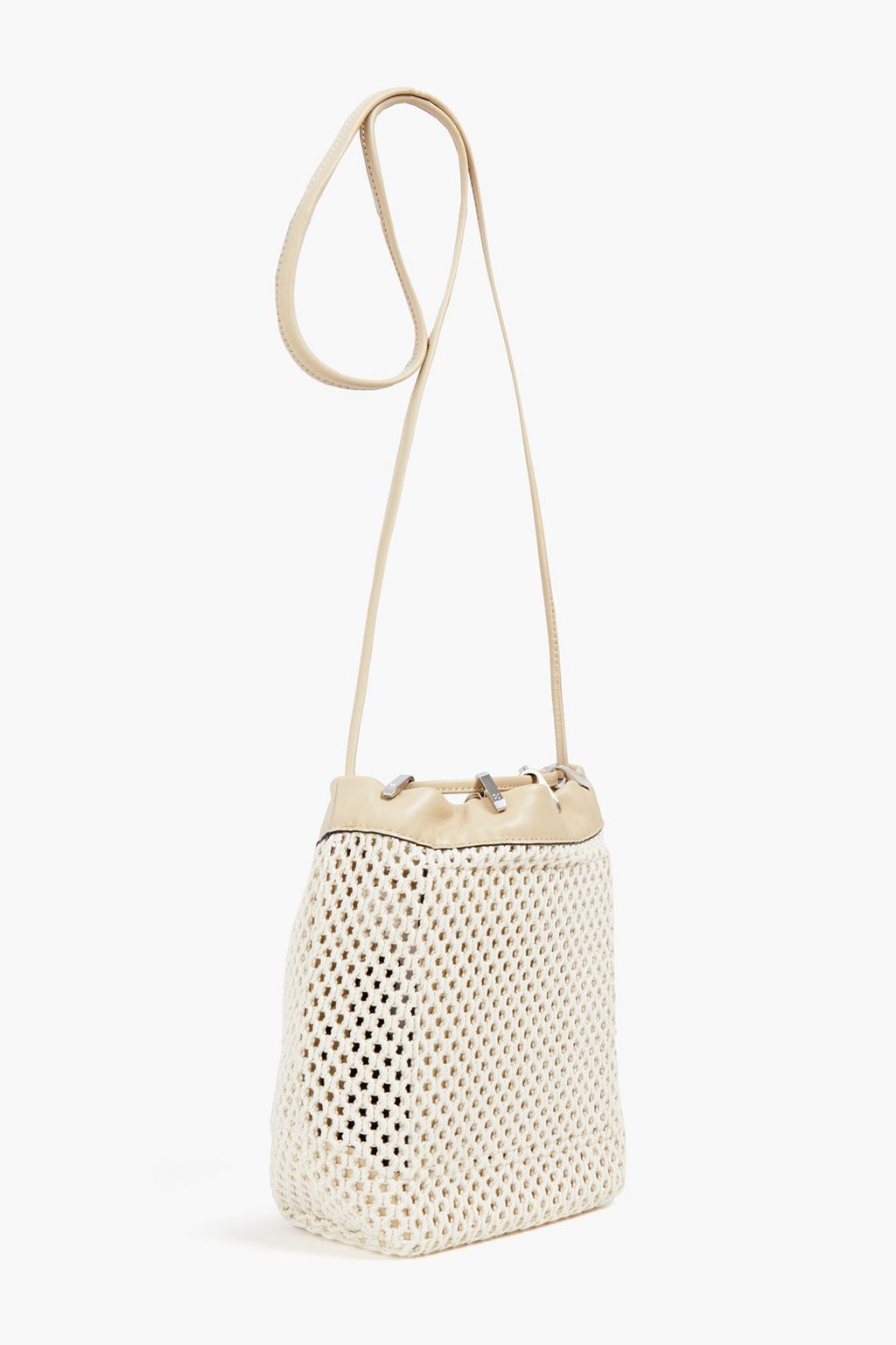 RAG & BONE Dayton recycled cotton-blend macramé bucket bag