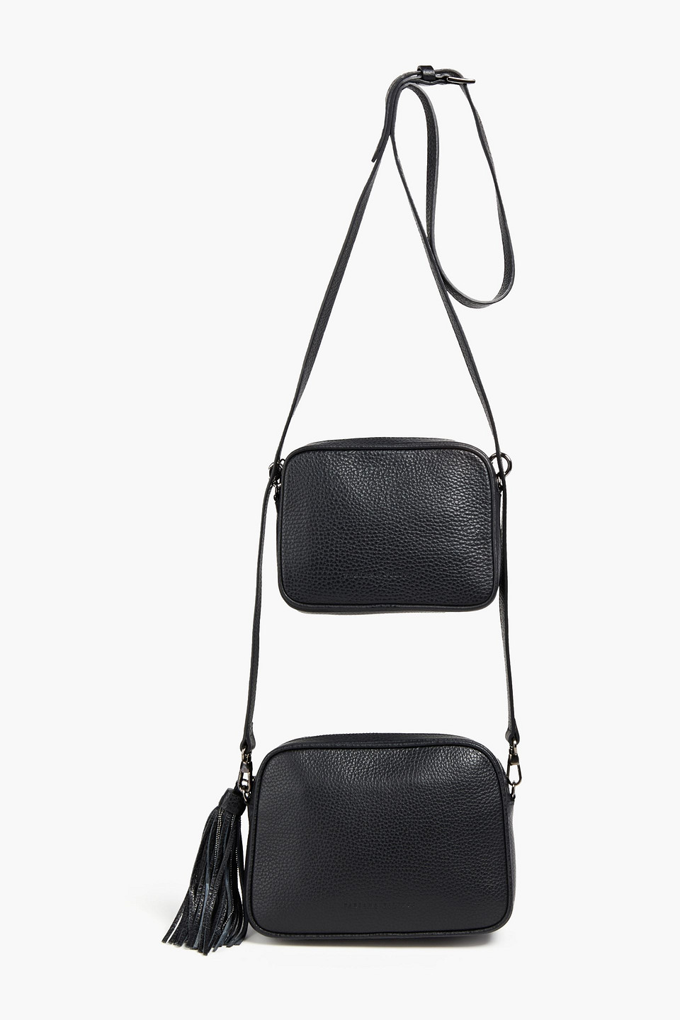 Fabiana Filippi Woman Convertible Textured-leather Shoulder Bag Black Size --