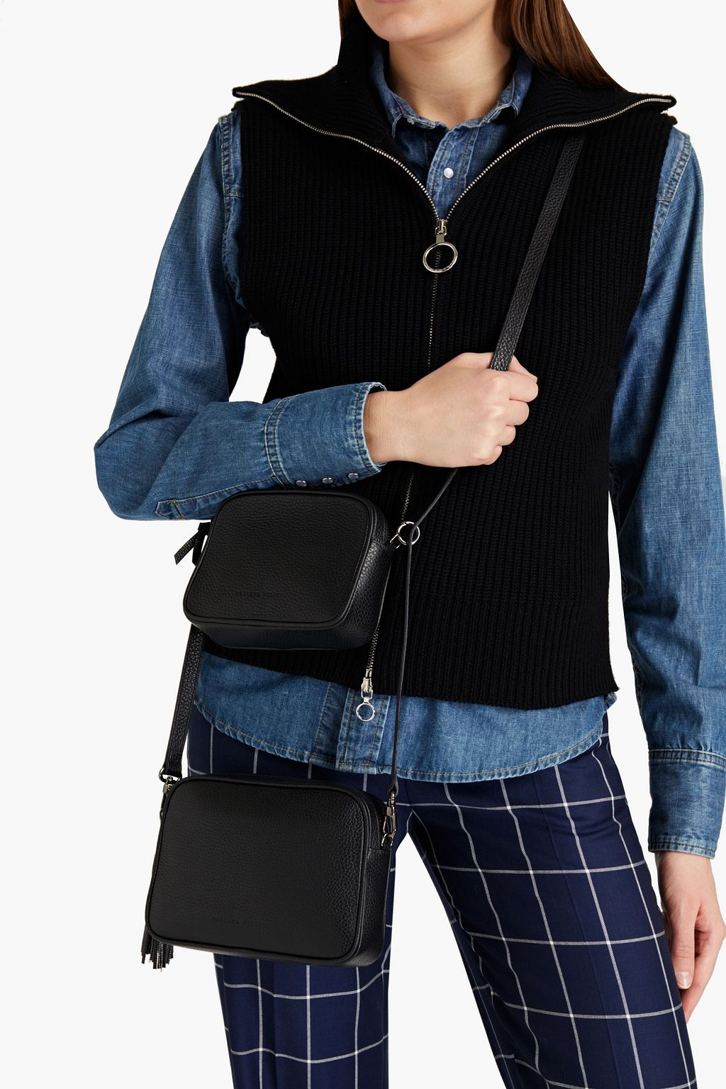 FABIANA FILIPPI Convertible textured-leather shoulder bag
