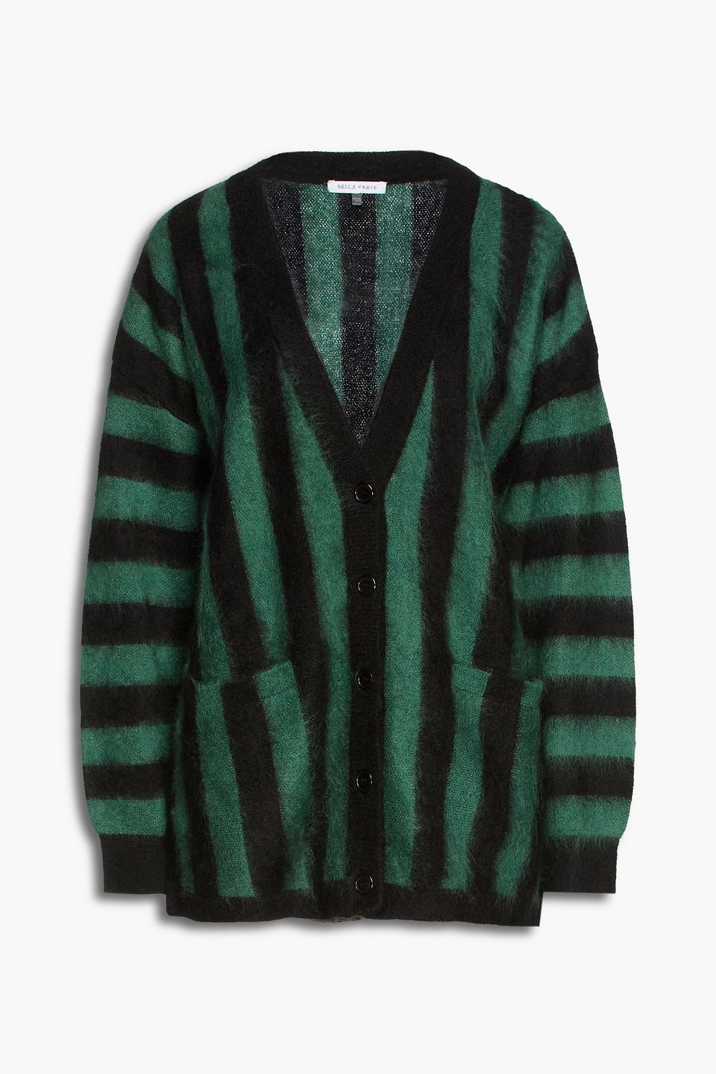 striped mohair cardigan