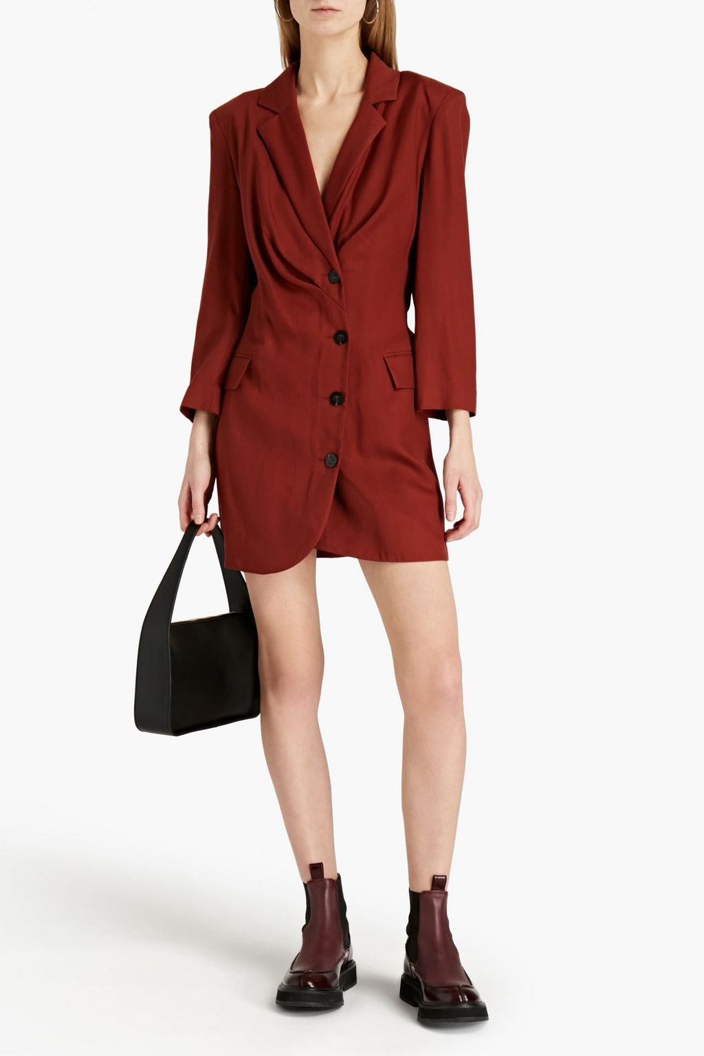CLAUDIE PIERLOT Riton Lyocell-crepe mini dress