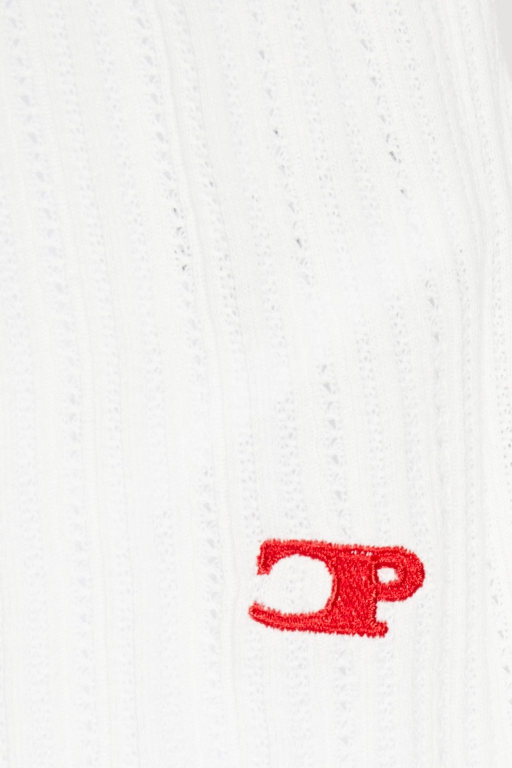 CLAUDIE PIERLOT Pointelle-knit cotton and modal-blend tank