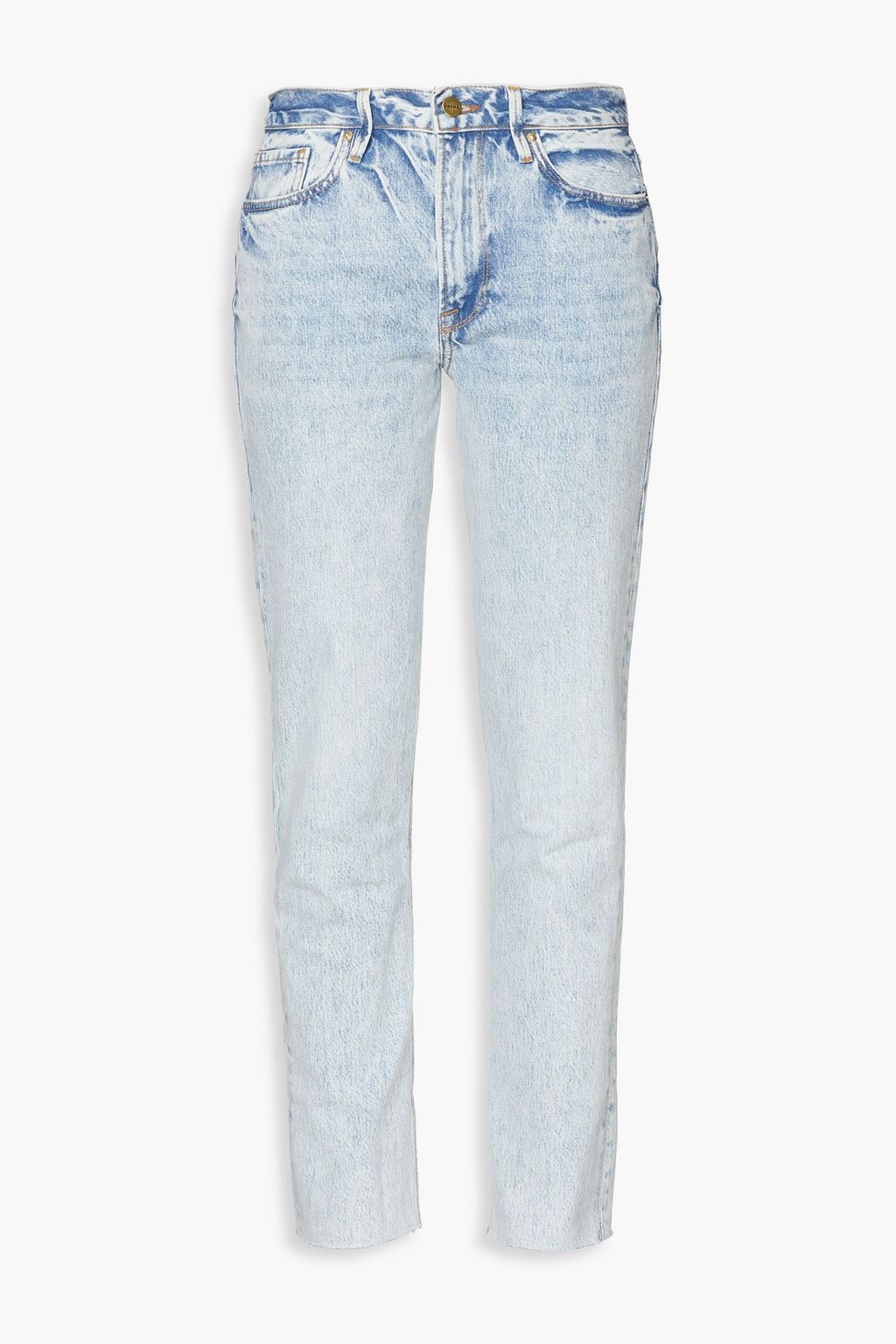 Le Piper faded low-rise skinny jeans