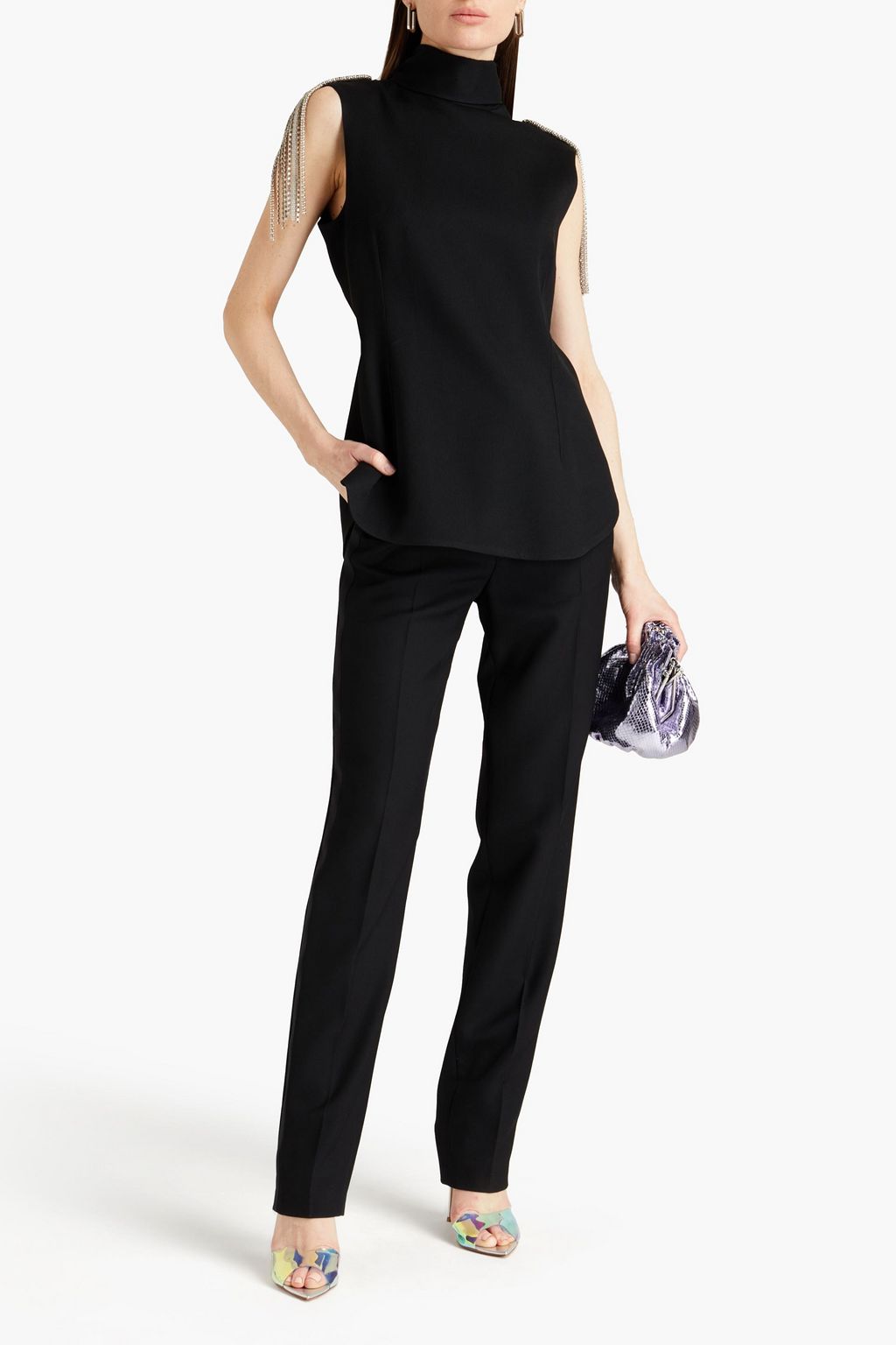 CHRISTOPHER KANE Fringed cady top