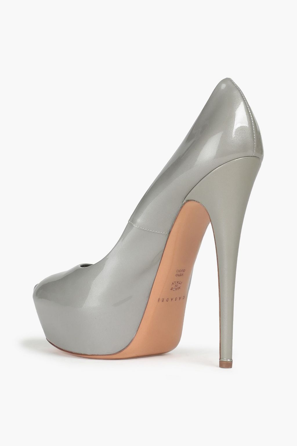 CASADEI Patent-leather platform pumps