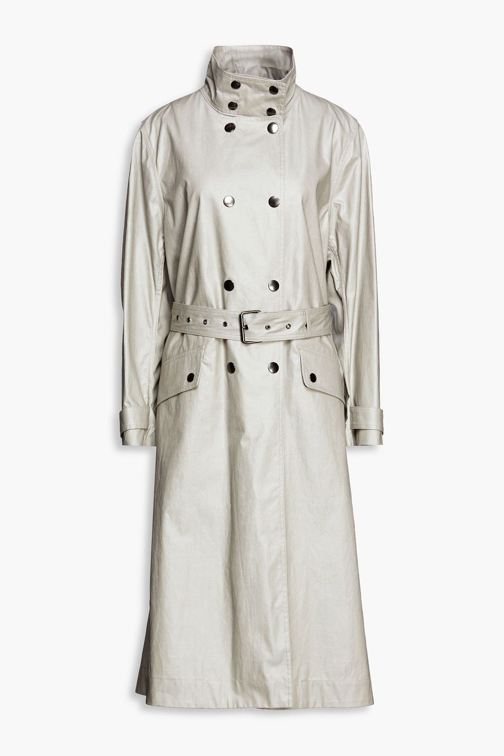 Stone Oversized coated cotton-canvas 