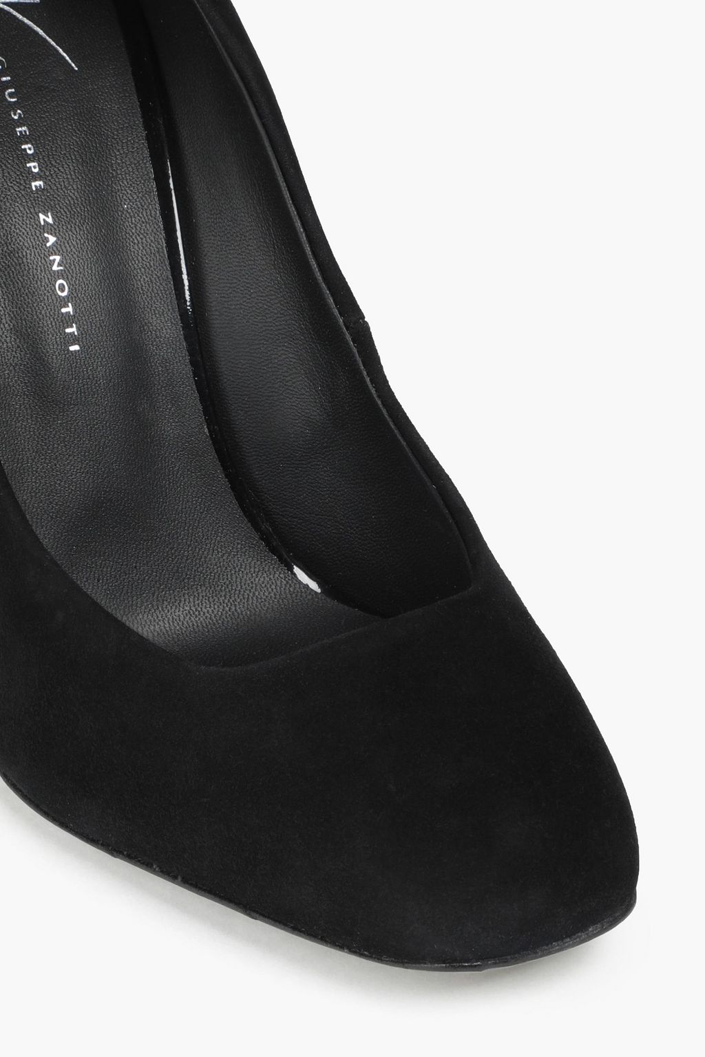 GIUSEPPE ZANOTTI Embellished suede and calf hair pumps