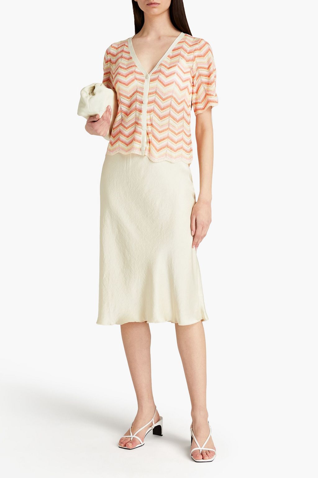 CLAUDIE PIERLOT Pointelle-knit cardigan