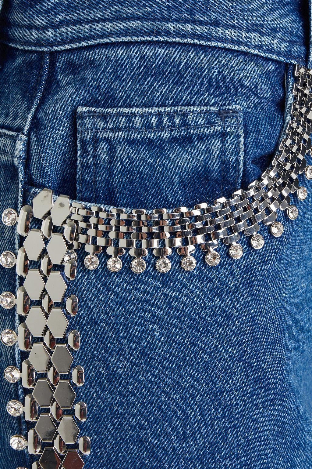 CHRISTOPHER KANE Embellished high-rise tapered jeans