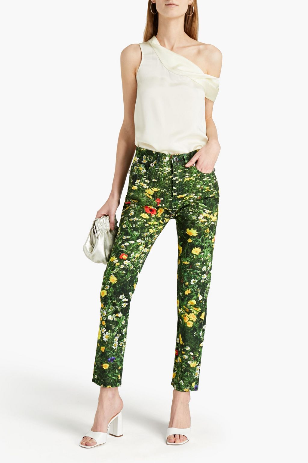 CHRISTOPHER KANE London Fields printed high-rise slim-leg jeans