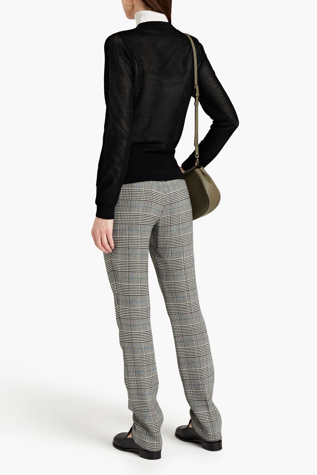 CLAUDIE PIERLOT Button-embellished crochet-knit cardigan