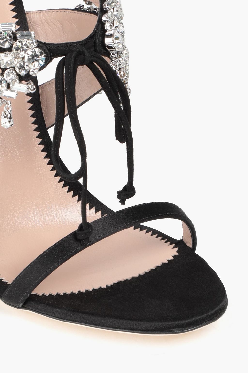 GIUSEPPE ZANOTTI Embellished satin sandals