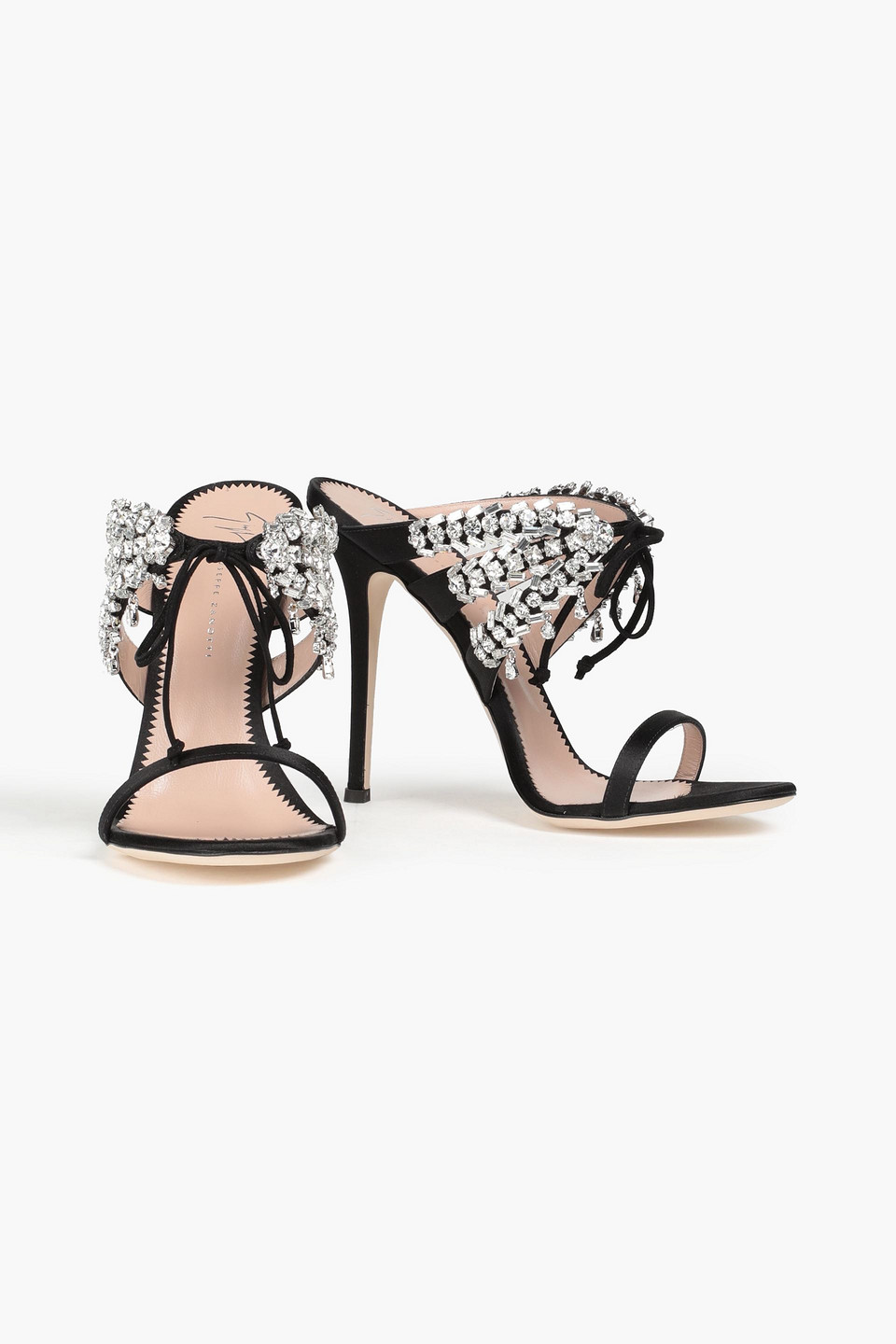 Giuseppe Zanotti Embellished Satin Sandals