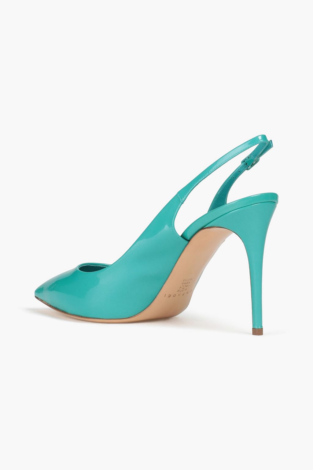 CASADEI Patent-leather slingback pumps