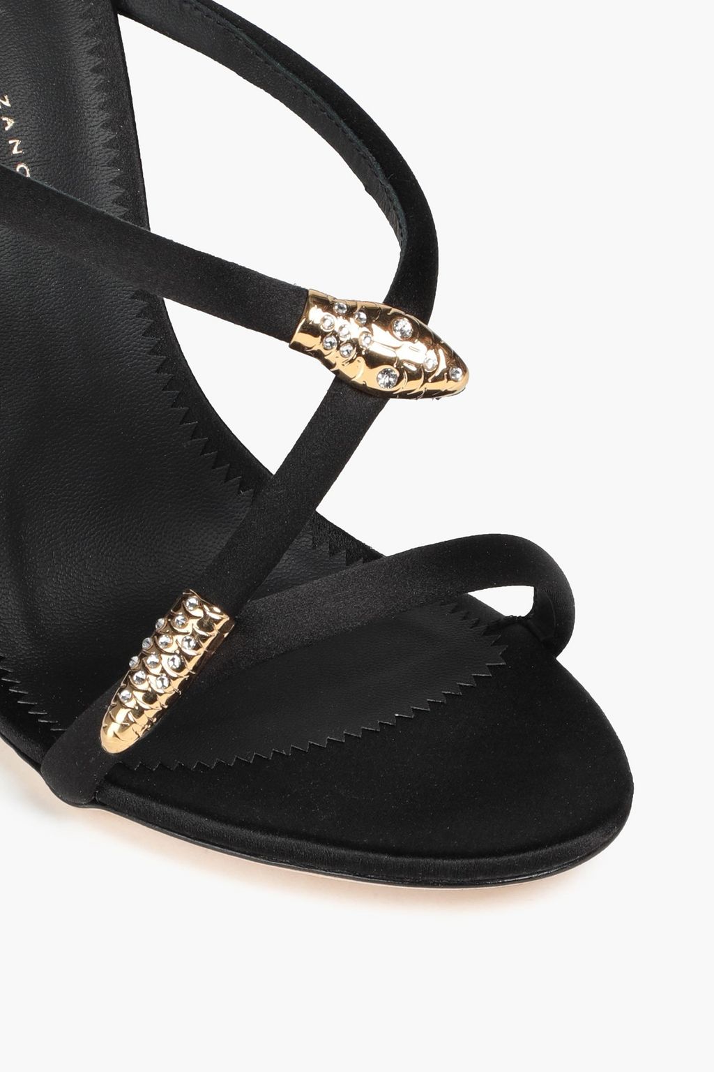 GIUSEPPE ZANOTTI Embellished satin sandals