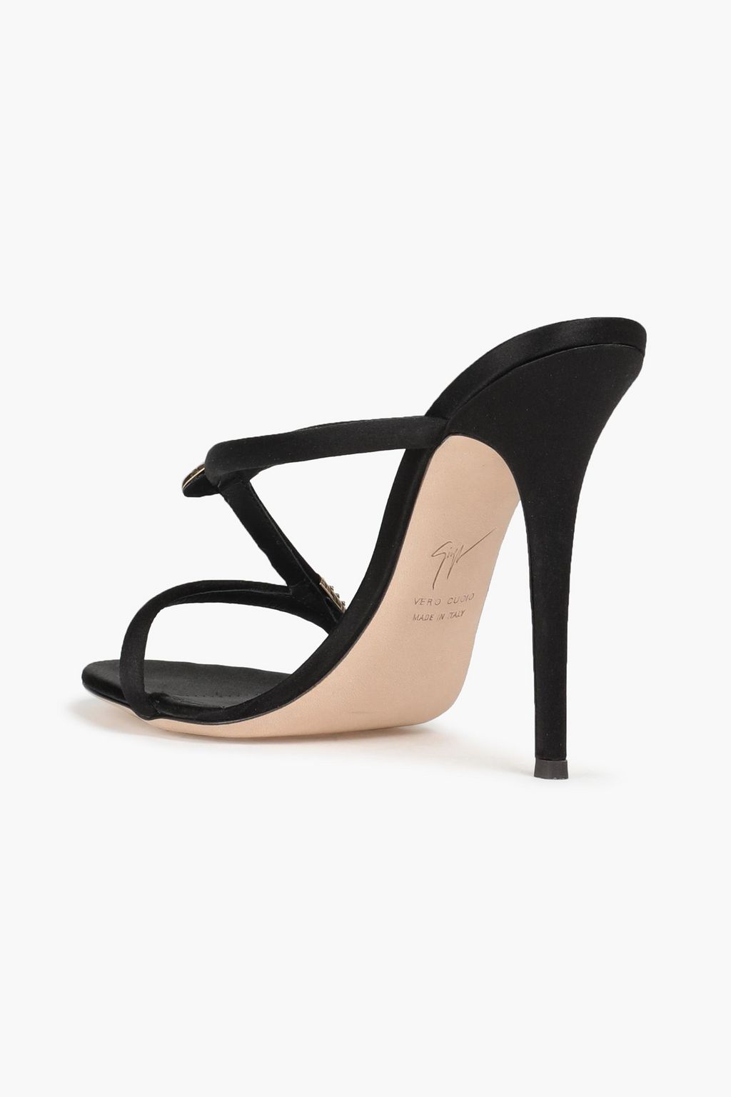 GIUSEPPE ZANOTTI Embellished satin sandals