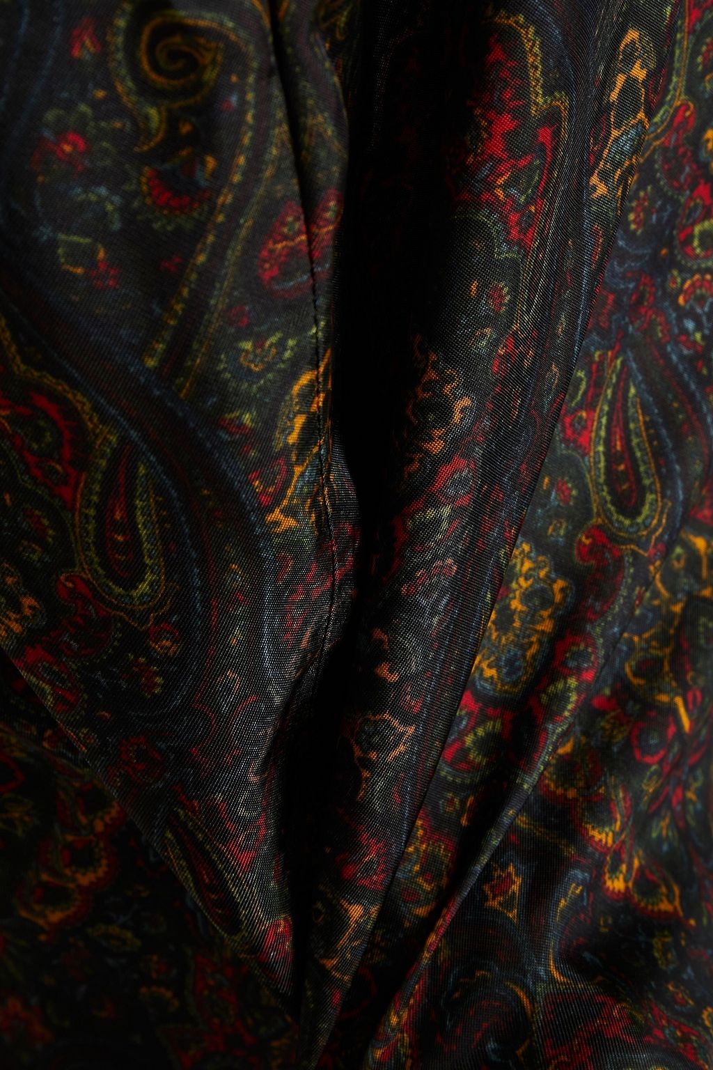 CHRISTOPHER KANE Cutout paisley-print satin-twill midi dress