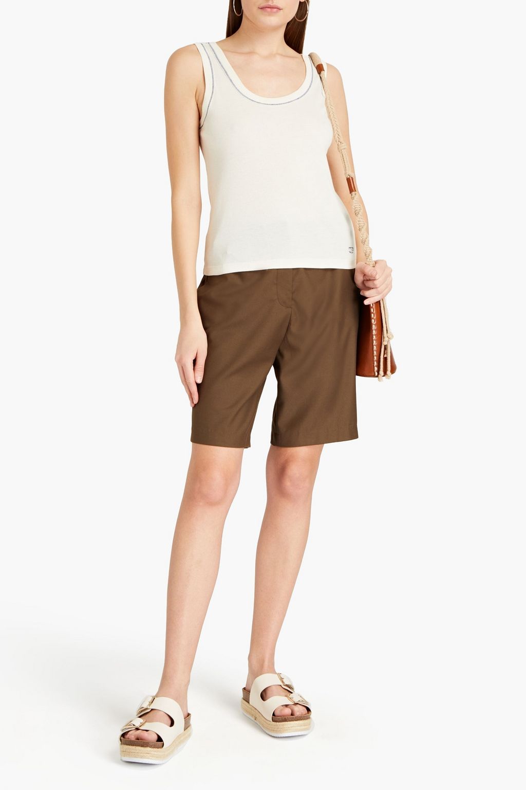 CLAUDIE PIERLOT Cotton-jersey tank