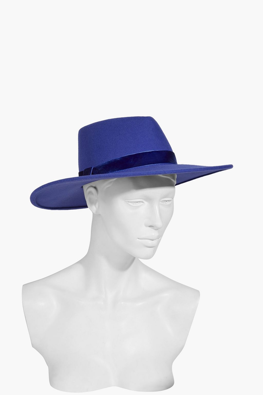 EUGENIA KIM Harlowe velvet-trimmed wool-felt fedora