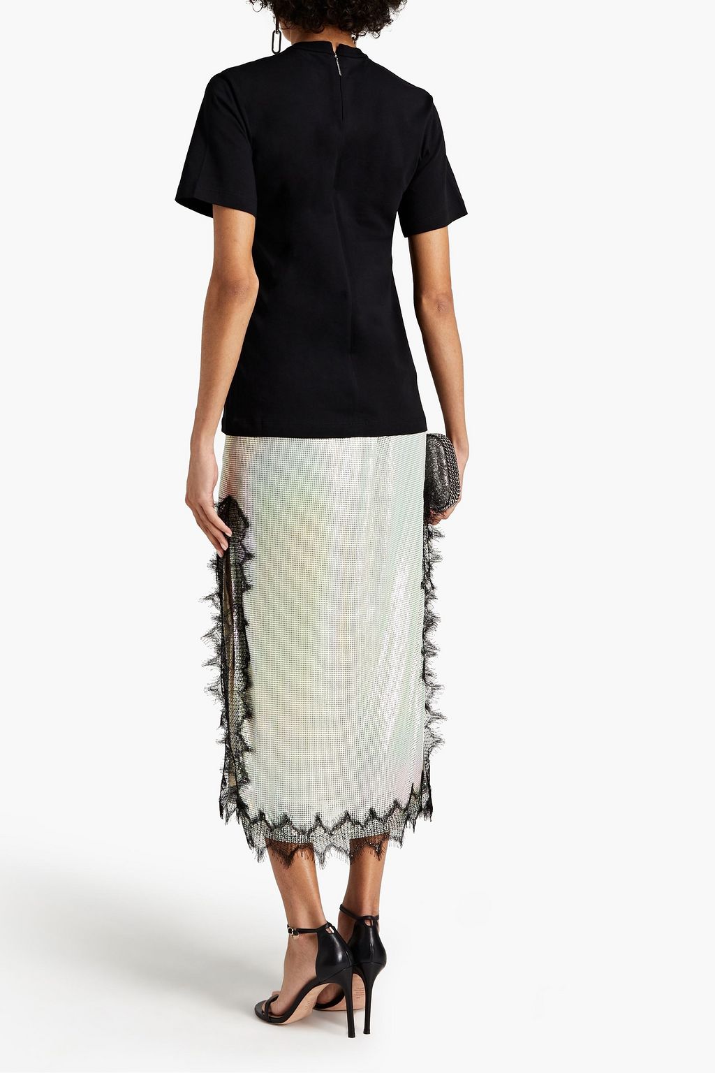 CHRISTOPHER KANE Embellished cotton-jersey T-shirt
