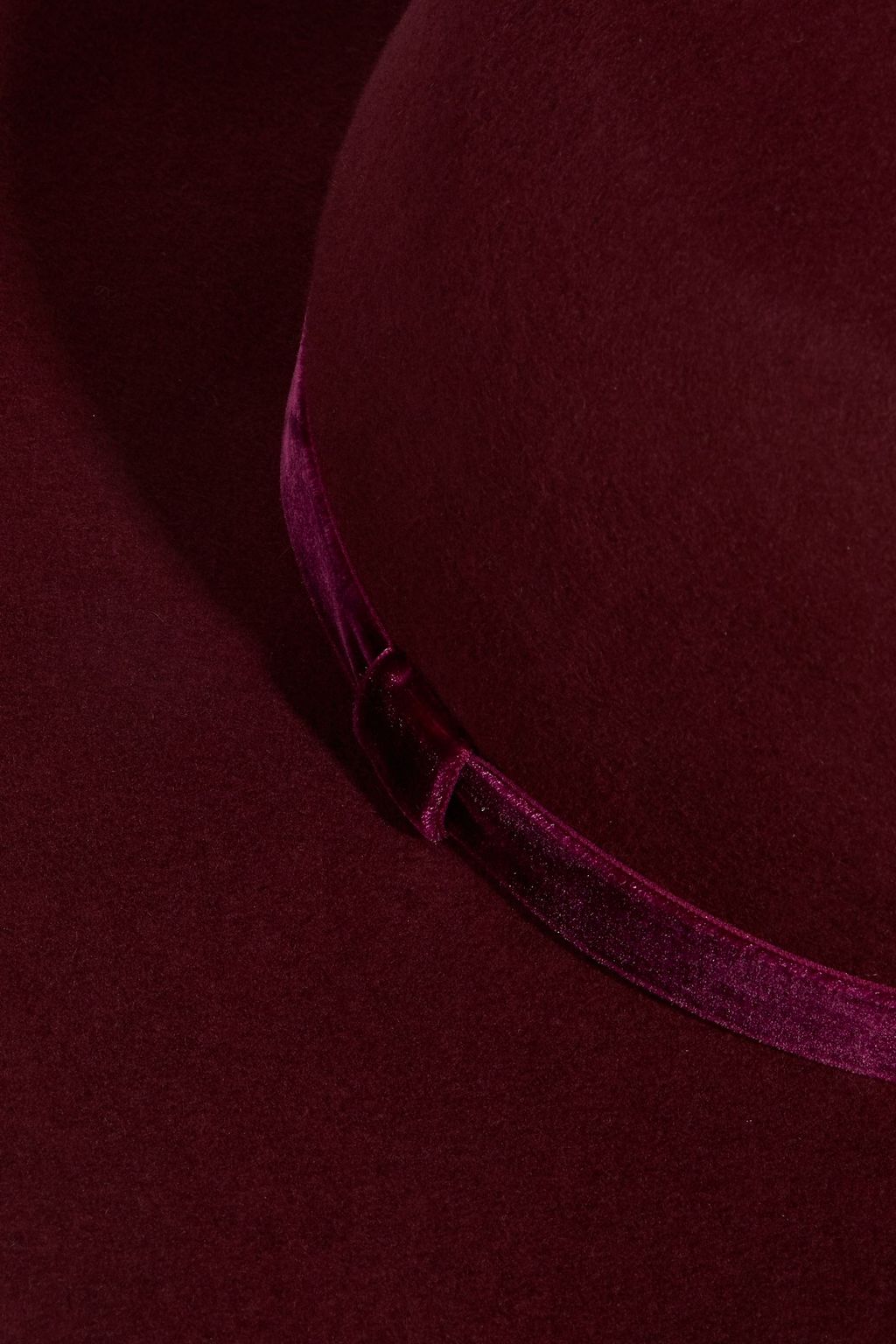 EUGENIA KIM Honey velvet-trimmed wool-felt hat