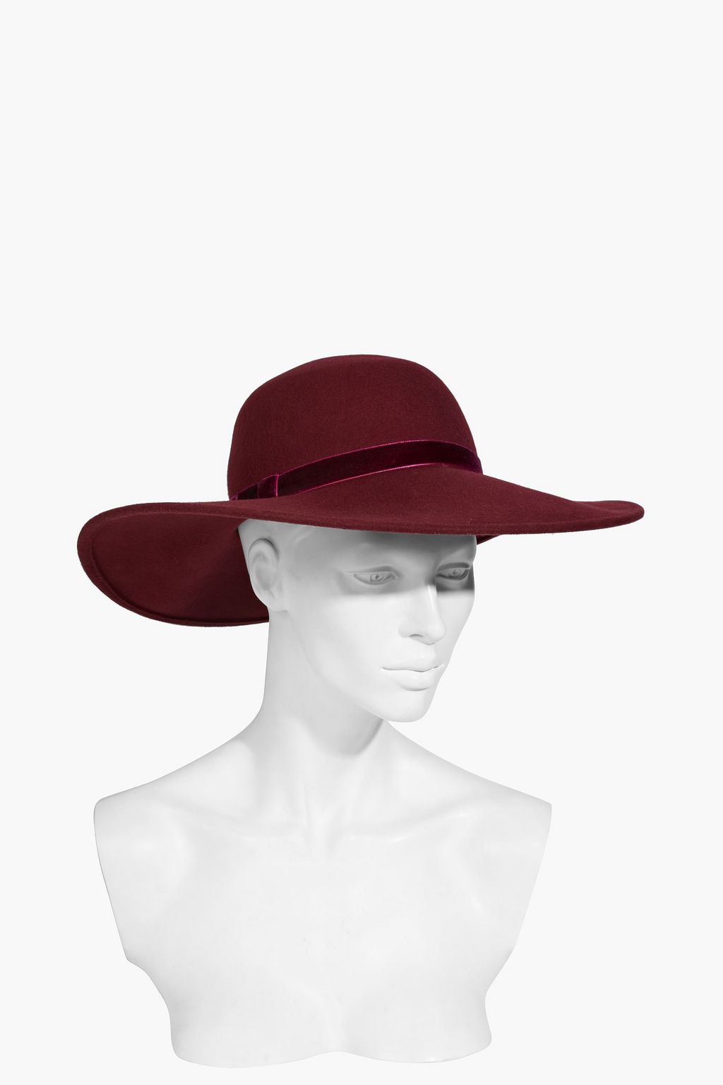 EUGENIA KIM Honey velvet-trimmed wool-felt hat