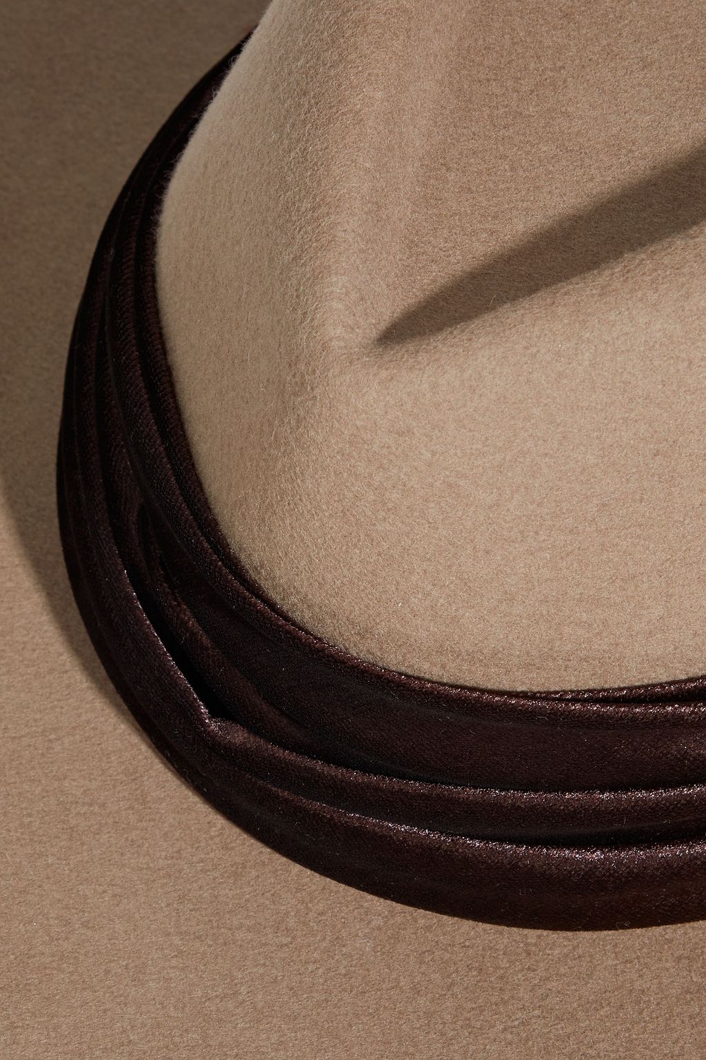 EUGENIA KIM Blaine velvet-trimmed wool-felt fedora