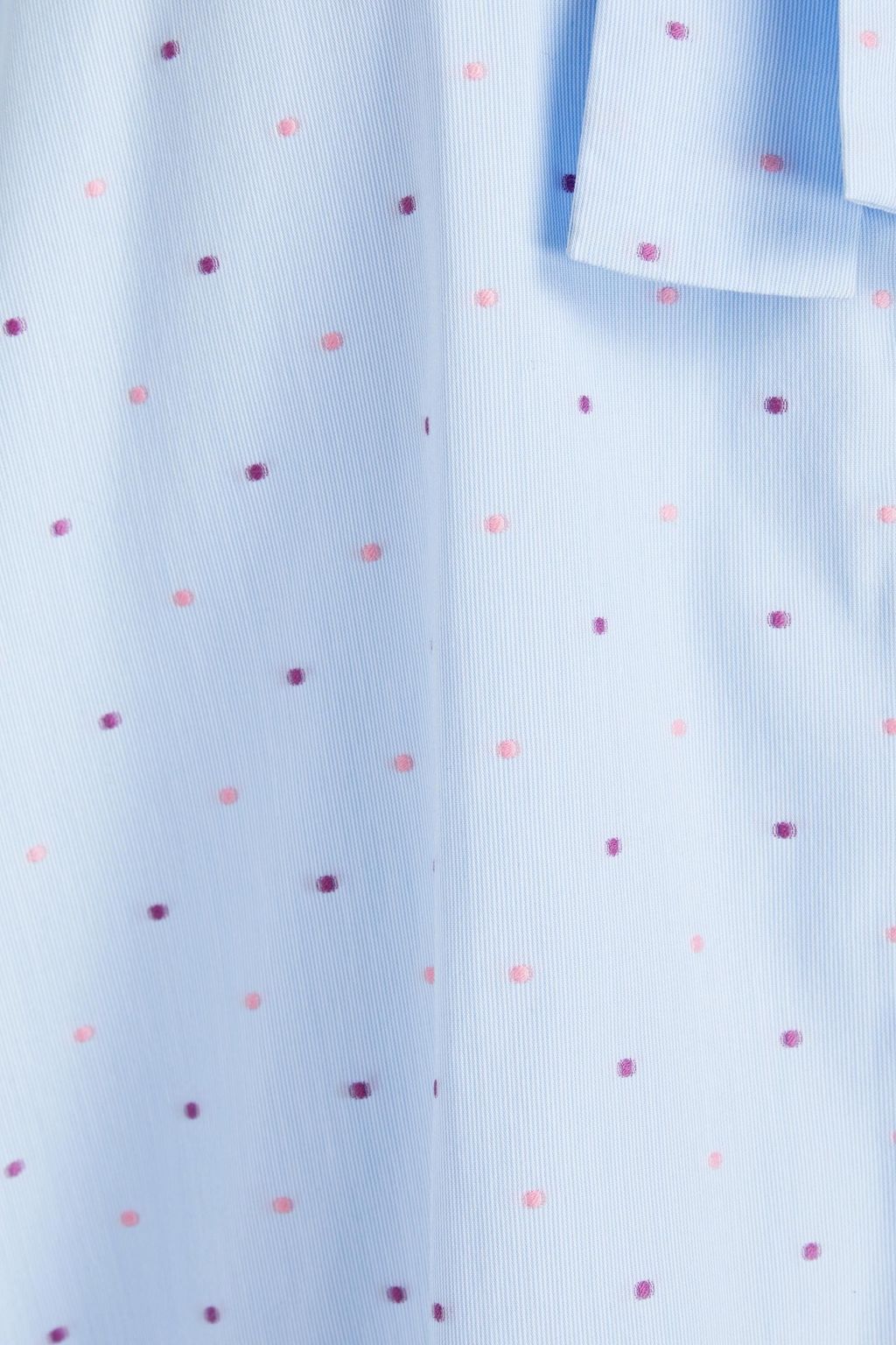 REDVALENTINO Pussy-bow cotton-blend fil coupé blouse