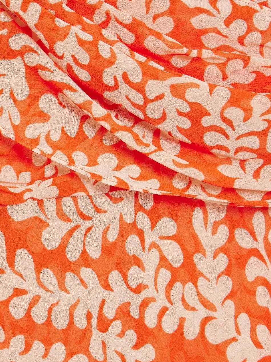 alaric wrap-effect printed georgette maxi dress