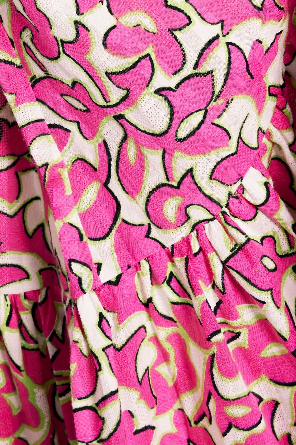 DIANE VON FURSTENBERG Elektra printed cotton-jacquard midi wrap dress