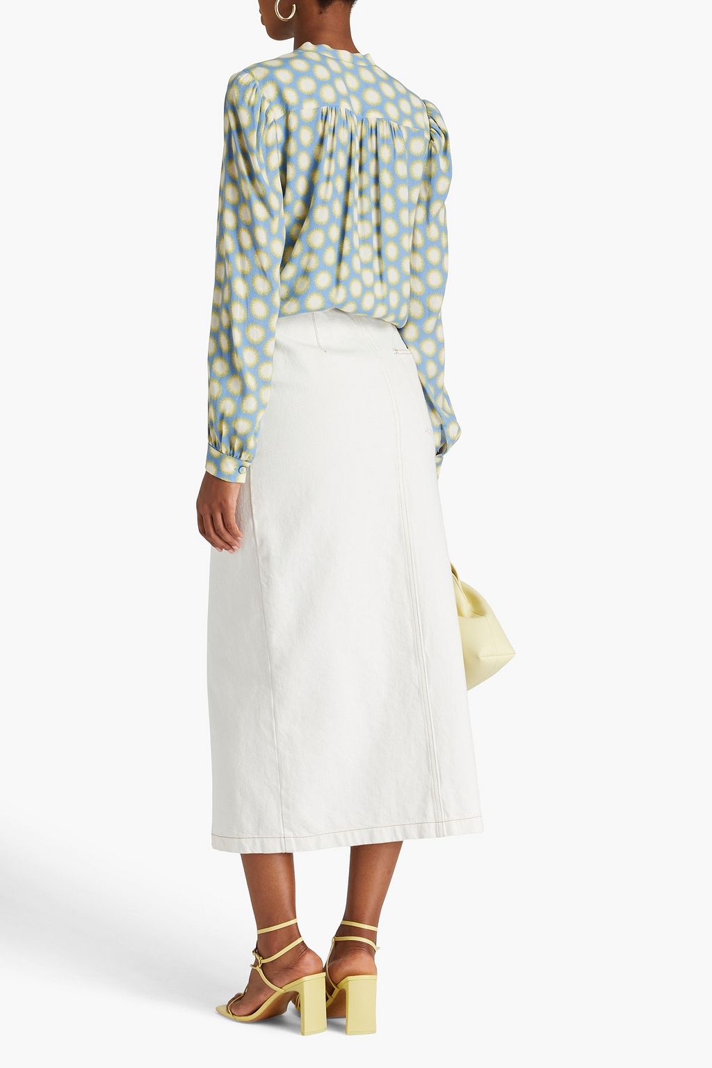 DIANE VON FURSTENBERG Printed crepe blouse