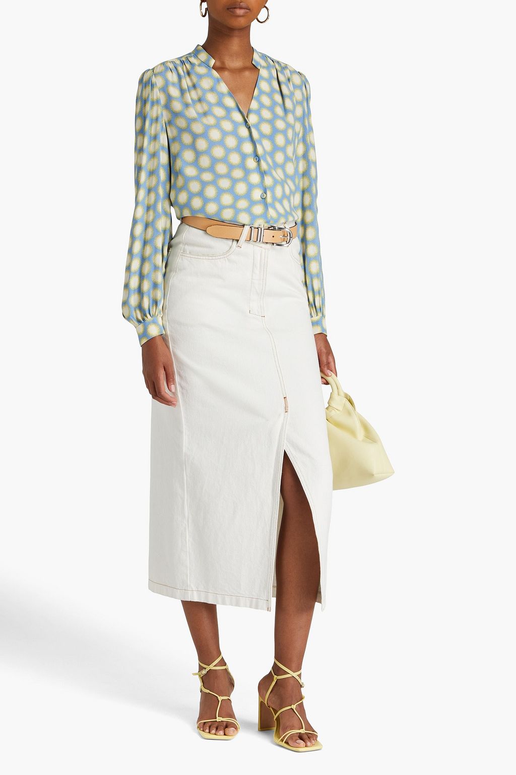 DIANE VON FURSTENBERG Printed crepe blouse