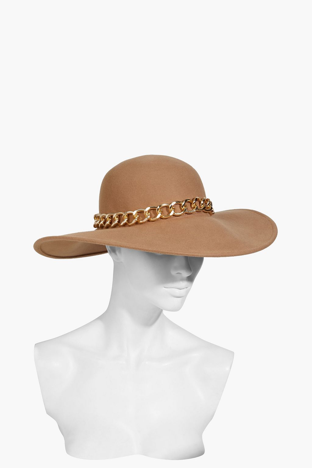 EUGENIA KIM Honey chain-trimmed wool-felt hat
