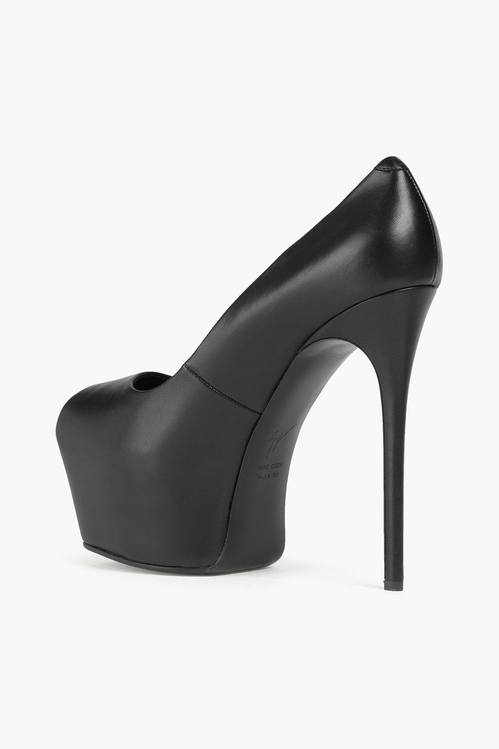 GIUSEPPE ZANOTTI Leather platform pumps