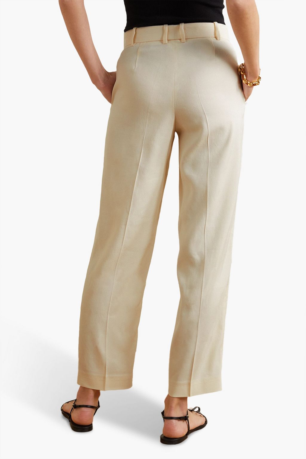 JOSEPH Trina crepe straight-leg pants
