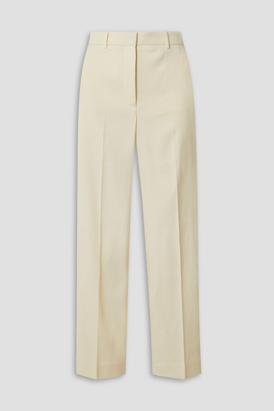 Joseph Trina Crepe Straight-leg Pants In Ivory