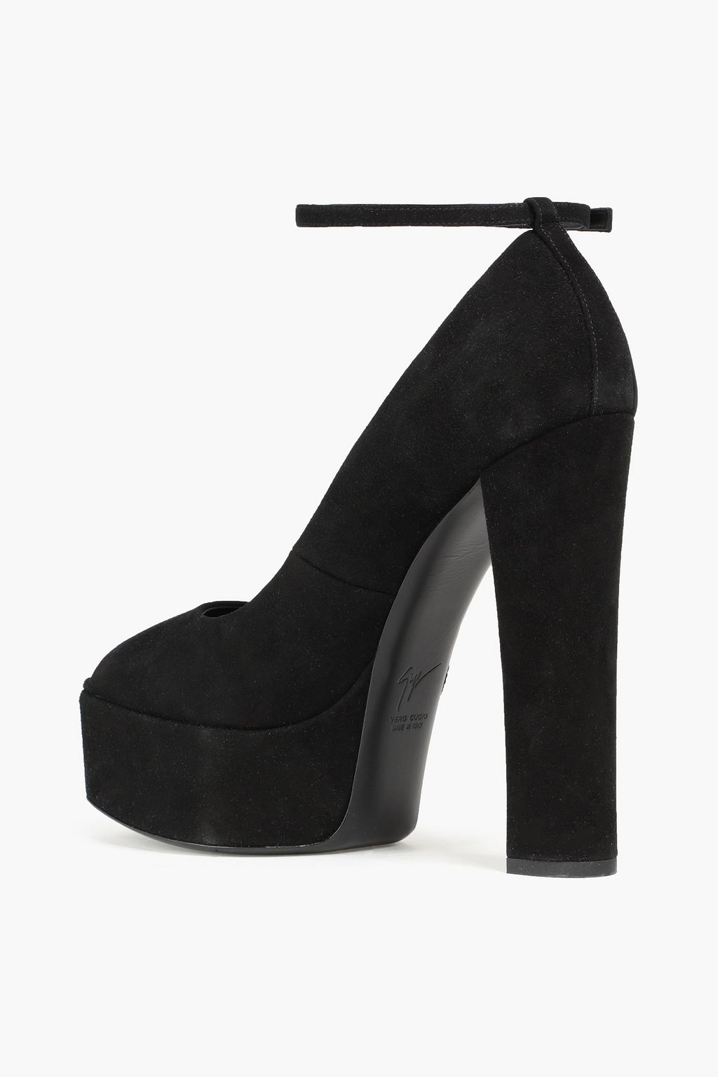 GIUSEPPE ZANOTTI Suede platform pumps