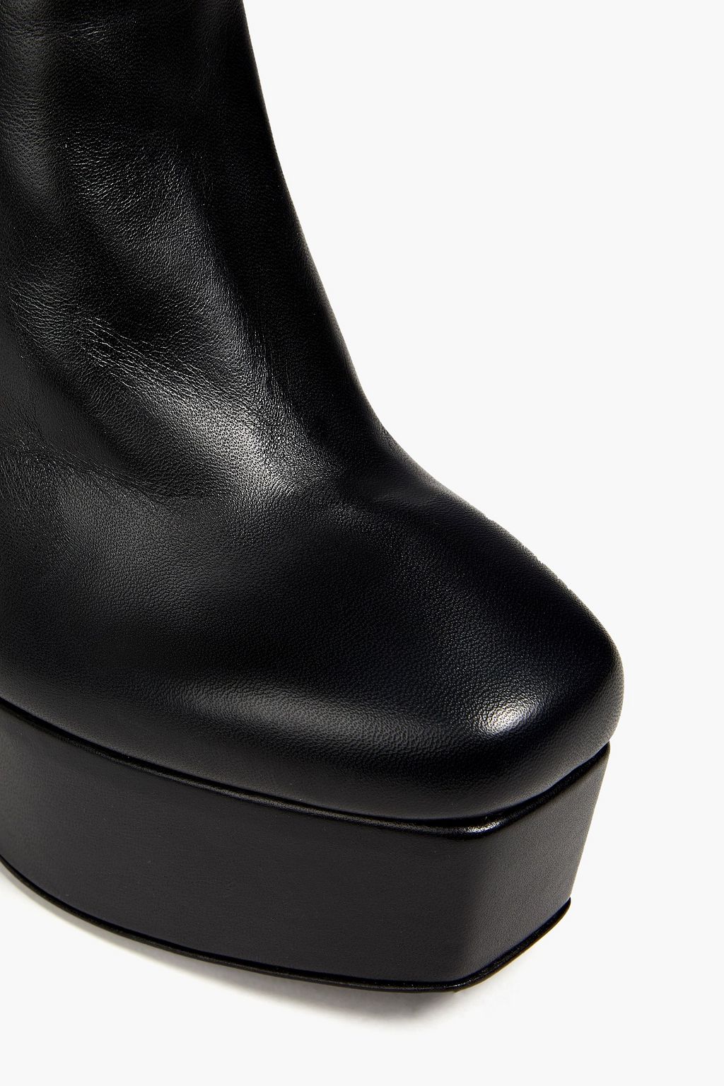 GIUSEPPE ZANOTTI Leather platform knee boots