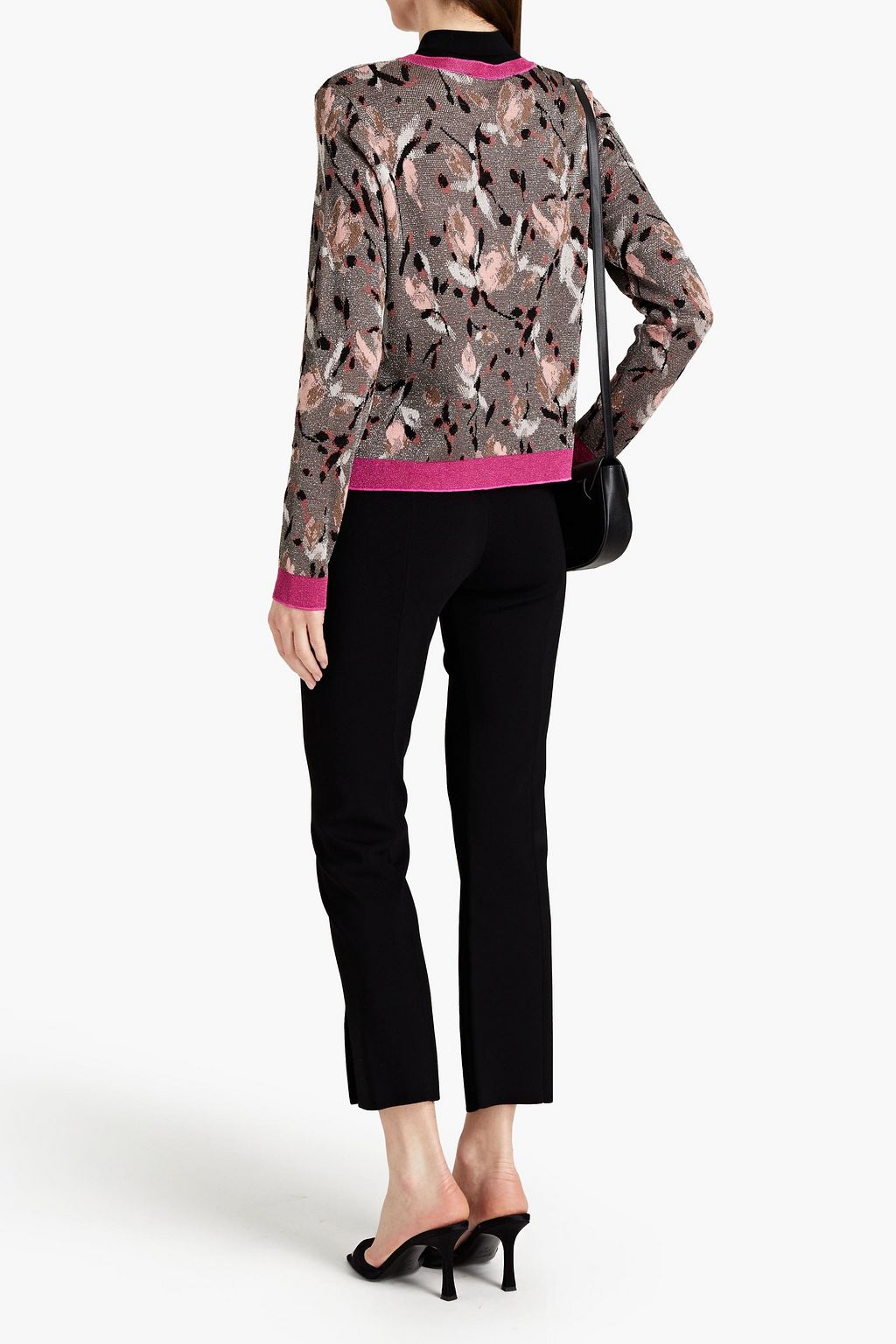 MISSONI Metallic jacquard-knit wool-blend cardigan