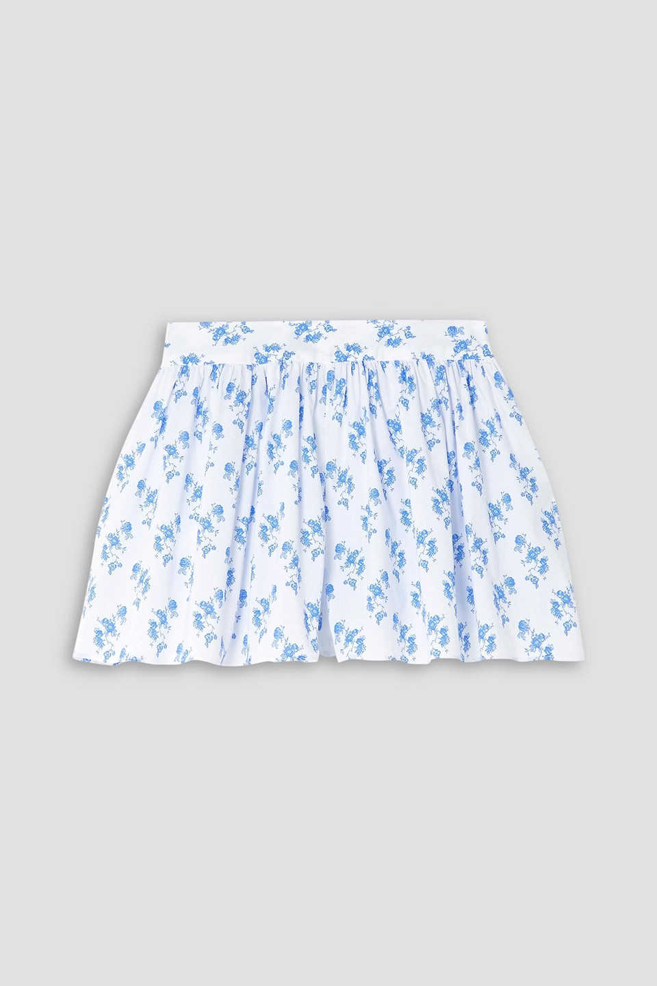 Teagen floral-print cotton-blend poplin shorts