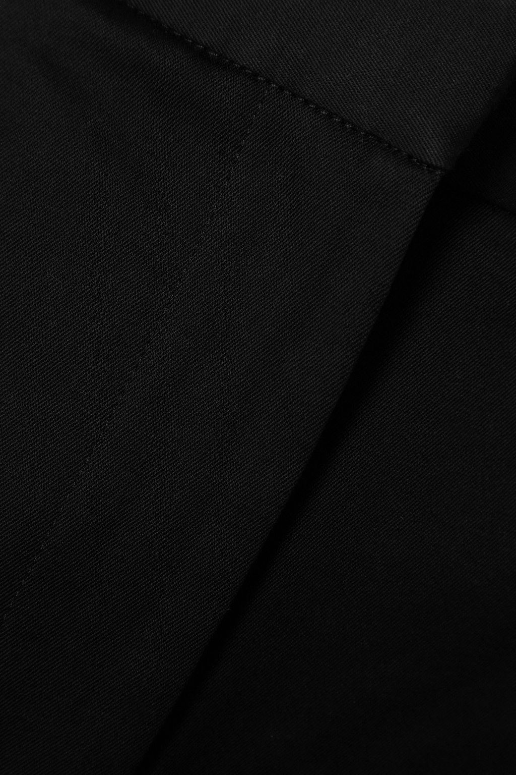 MATTEAU コットン混ツイル ワイドレッグパンツ タック入り