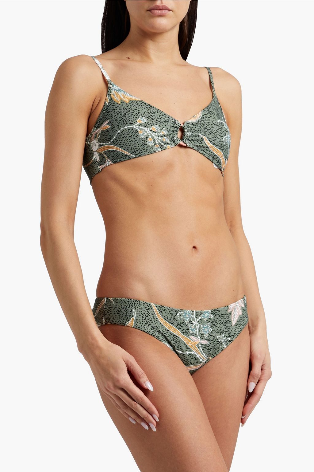 SEAFOLLY 프린트 로우라이즈 비키니 브리프