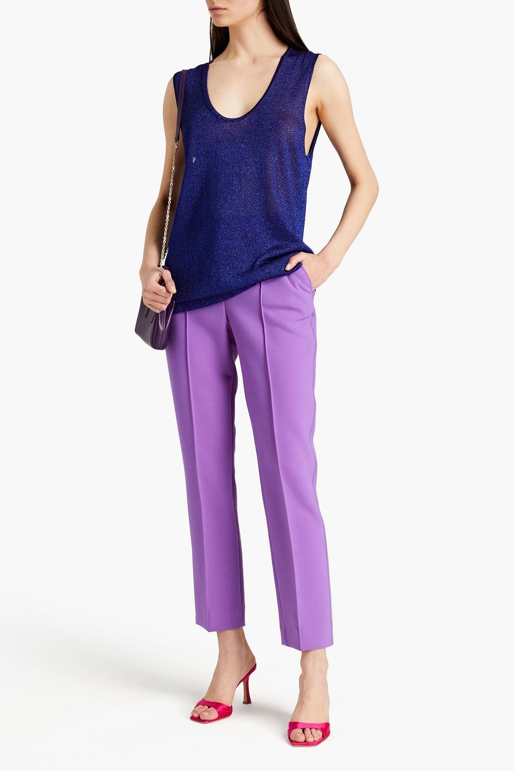 MISSONI Metallic knitted top